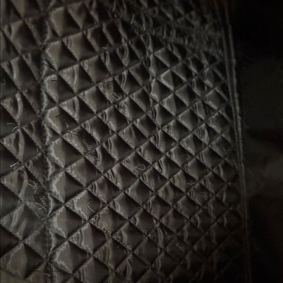 Vera Bradley Black Quilted Tote with Multicolor Rose Print - Picture 4 of 4